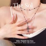  Dây Chuyền Double Layers Black Cross 