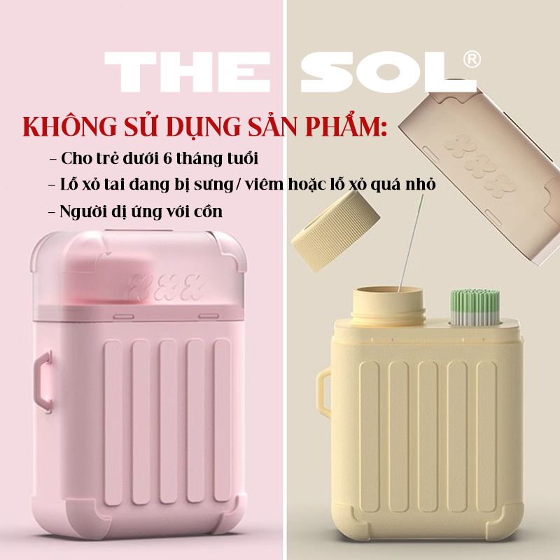  Hộp 180 Que Vệ Sinh Lỗ Xỏ Khuyên Tai 