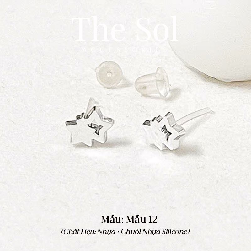  Bông Tai Nhựa 7K - BTN001 / BTN002 / BTN003 / BTN004 