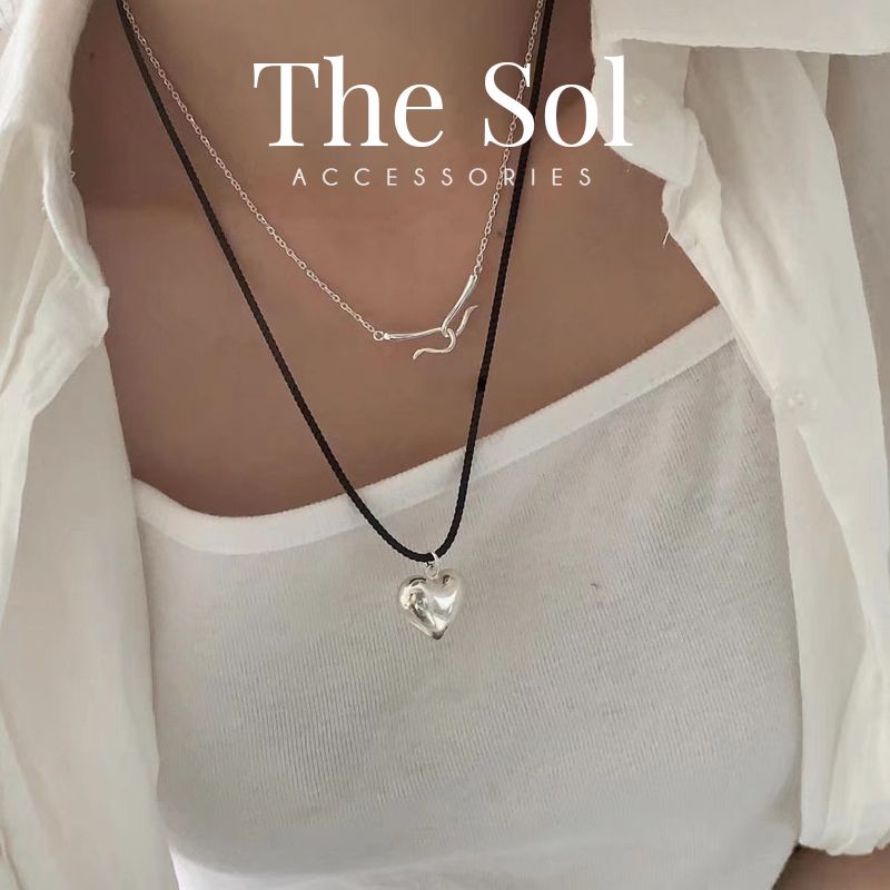  Dây Chuyền Hàn Quốc Metal Heart 