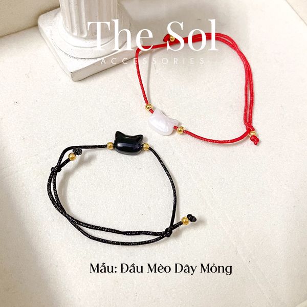  Lắc Tay Hàn Quốc Cat's Head - Dây Mỏng 