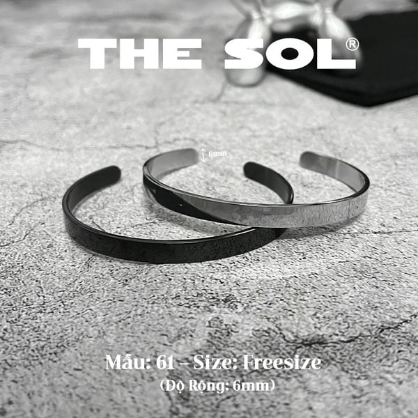  Vòng Tay Titan Unisex The Cuff - 6mm - Mẫu 61 
