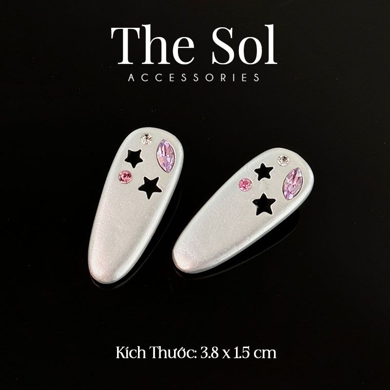  Kẹp Tóc Hàn Quốc Metal Y2K 