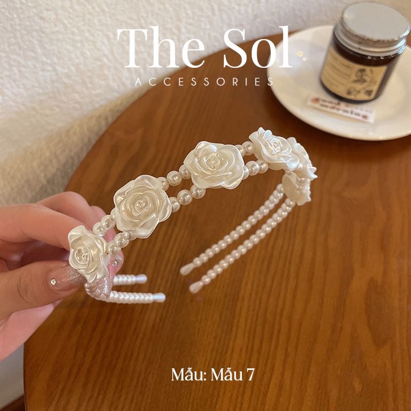  Cài Tóc Hàn Quốc Pearl Flower 