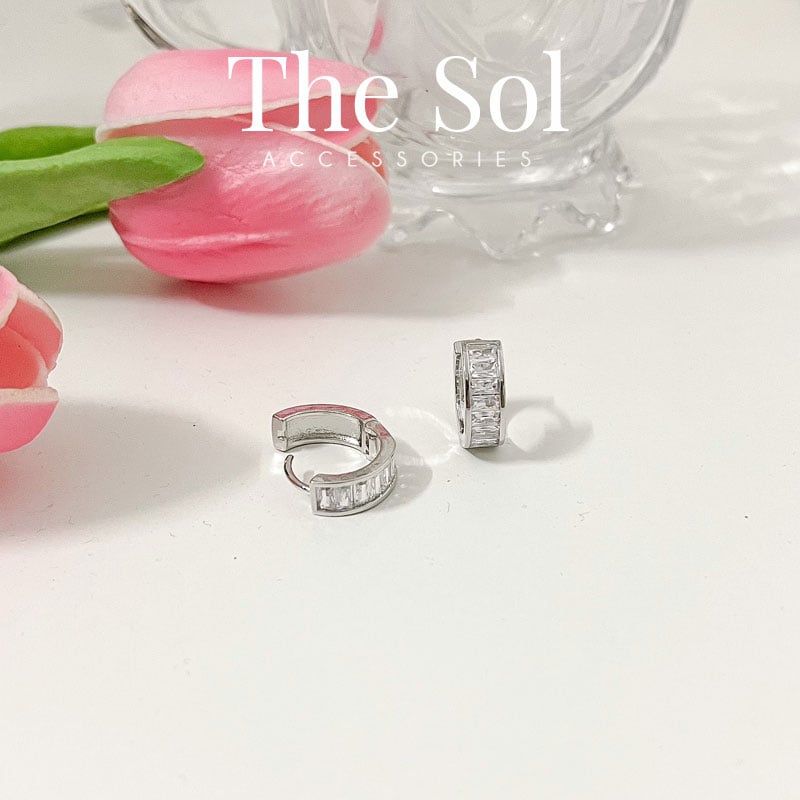  Bông Tai Seropi Diamond Hoops 