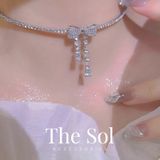  Choker Hàn Quốc Luxury Dia Bow 