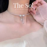  Choker Hàn Quốc Luxury Dia Bow 