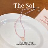  Vòng Cổ Hạt Cườm Trái Tim Sắc Màu 