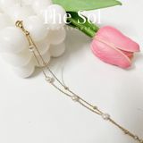  Lắc Tay Titan Double Layer Pearls - Mẫu 40 