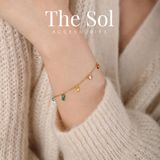 Lắc Tay Titan Colorful Stone - Mẫu 74 