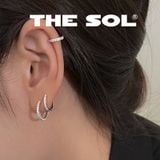  Khuyên Tai Thép Xi Mạ Khuyên Tròn Đính Đá 1.8mm - Mẫu 170 