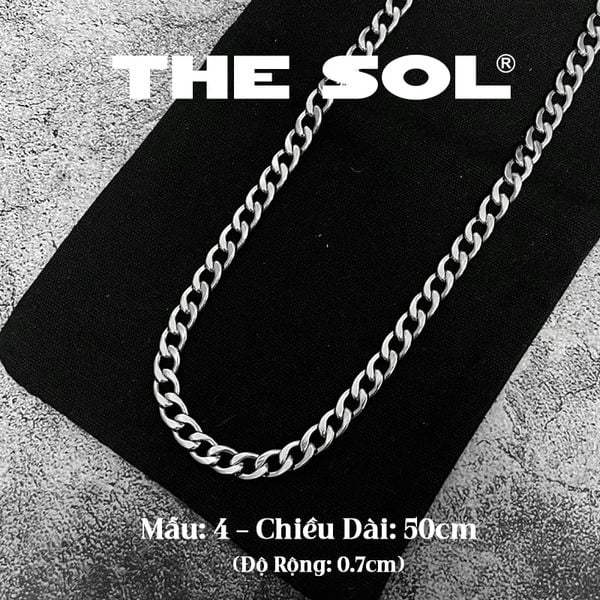  Dây Chuyền Titan Unisex Circle Chain - 0.7cm - Mẫu 4 