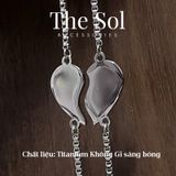  Lắc Tay Titan Couple Silver Heart 