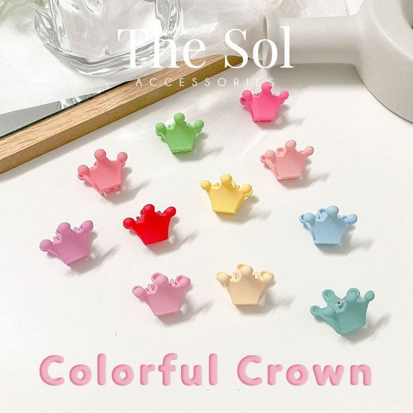  Kẹp Tóc Colorful Mini Crown - 1 Chiếc 