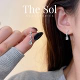  Bông Tai Hàn Quốc Mini Dia Drop 