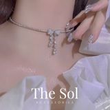  Choker Hàn Quốc Luxury Dia Bow 