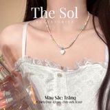  Vòng Cổ Hạt Cườm Trái Tim Sắc Màu 