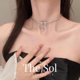  Choker Hàn Quốc Luxury Dia Bow 