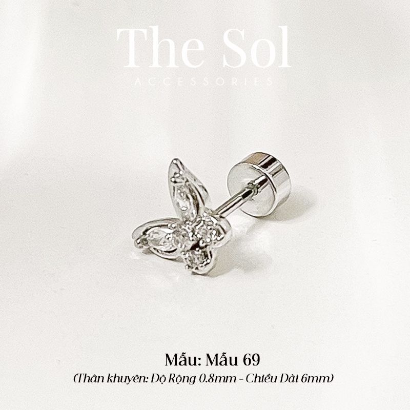  Khuyên Tai Thép Xi Mạ The Butterfly - Mẫu 69 