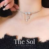  Choker Hàn Quốc Luxury Dia Bow 