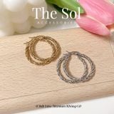  Bông Tai Titan Twisted Hoops 