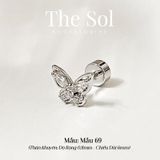  Khuyên Tai Thép Xi Mạ The Butterfly - Mẫu 69 