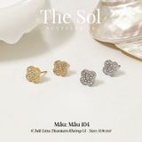  Bông Tai Titan Dia Lou 0.9cm - Mẫu 104 