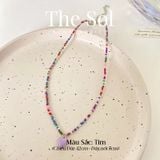  Vòng Cổ Hạt Cườm Trái Tim Sắc Màu 