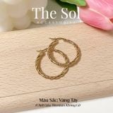  Bông Tai Titan Twisted Hoops 