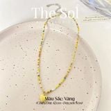  Vòng Cổ Hạt Cườm Trái Tim Sắc Màu 