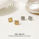  Bông Tai Titan Blossom Lou 0.9cm - Mẫu 103 