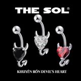  Khuyên Rốn Titan Unisex Devil's Heart 