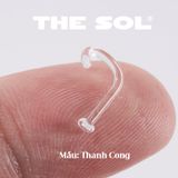  Khuyên Thủy Tinh Unisex - Chân C 