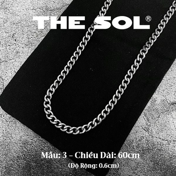  Dây Chuyền Titan Unisex Circle Chain - 0.6cm - Mẫu 3 