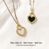  Dây Chuyền Titan Black&White Heart 