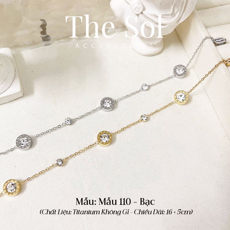  Lắc Tay Titan La Mã Ngọc - Mẫu 110 