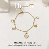  Lắc Tay Titan Golden Heart & Mini Dia - Mẫu 63 