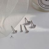  Bông Tai Bạc Basic Ngọc 