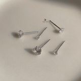  Bông Tai Bạc Basic Ngọc 