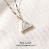  Dây Chuyền Titan Diamond Triangle 