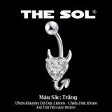  Khuyên Rốn Titan Unisex Devil's Heart 