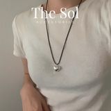  Dây Chuyền Hàn Quốc Metal Heart 
