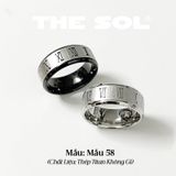  Nhẫn Titan Unisex Roman Numerals - Mẫu 58 