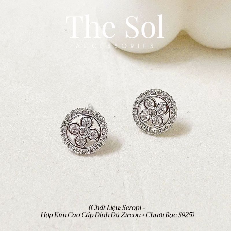  Bông Tai Seropi Mini Diamond Flower 
