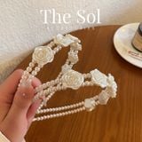  Cài Tóc Hàn Quốc Pearl Flower 