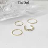  Set Nhẫn Hàn Quốc Simple Ring - Bộ 4 Chiếc 