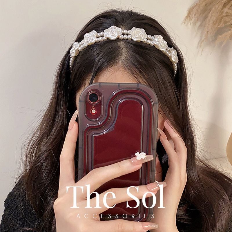 Cài Tóc Hàn Quốc Pearl Flower 