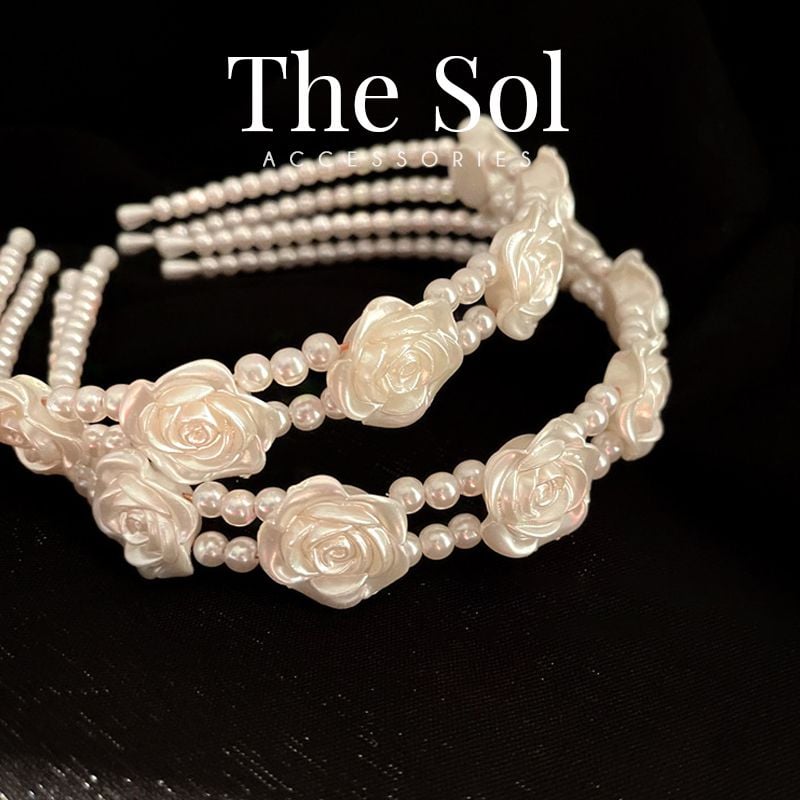  Cài Tóc Hàn Quốc Pearl Flower 