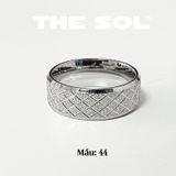  Nhẫn Titan Unisex Sand Rhombus - Mẫu 44 