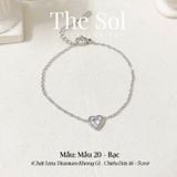 Lắc Tay Titan Mini Diamond Heart - Mẫu 20 